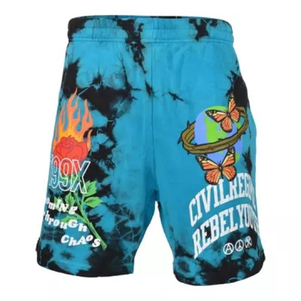 Sz 2xl Civil Regime Men's Beautiful Madness Shorts